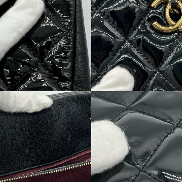 Authentic Chanel patent leather Paris Salzburg CC eyelet medium tote - Picture 17 of 17